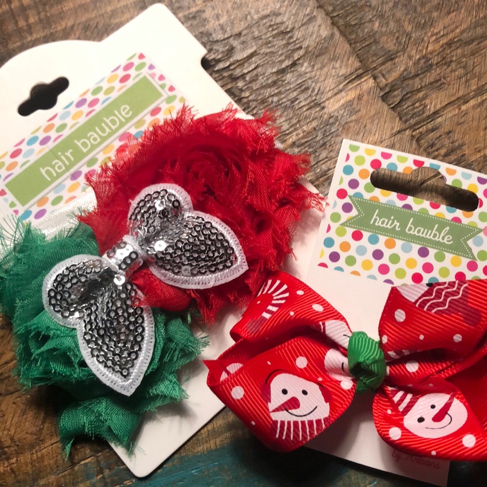 NWT Holiday Bow and Headband